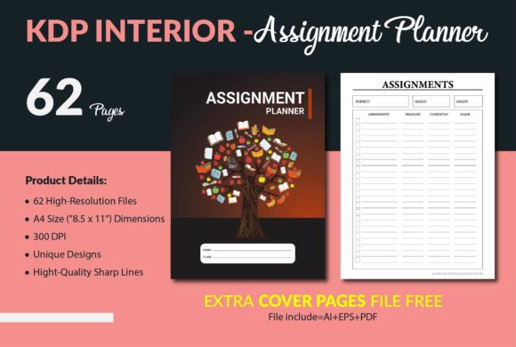 Assignment Planner Templates - KDP: A Comprehensive Solution for Organized Academic Success