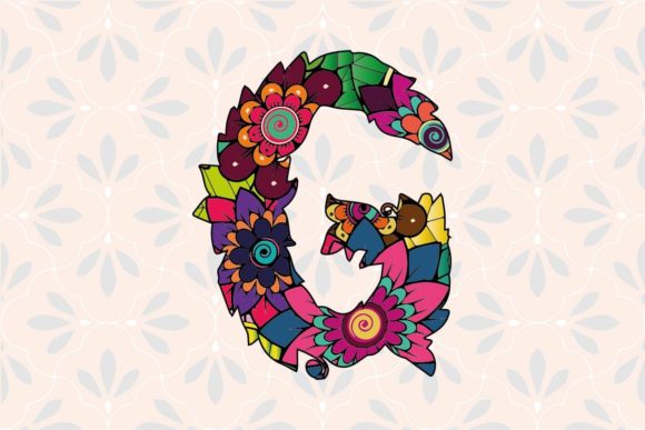 Explore the G Letter Flower Capital Alphabet