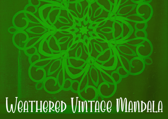 Explore the Versatility of Vintage Grunge Green Watercolor Mandala