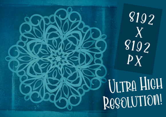 Stunning Distressed Turquoise Mandala Background