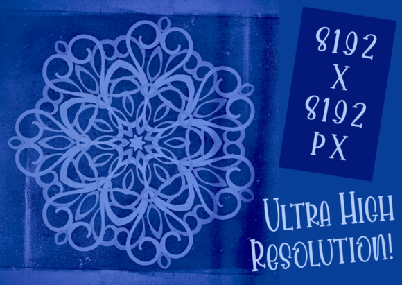 Vintage Blue Mandala JPEG Ultra High Res: A Versatile and Stunning Design Element